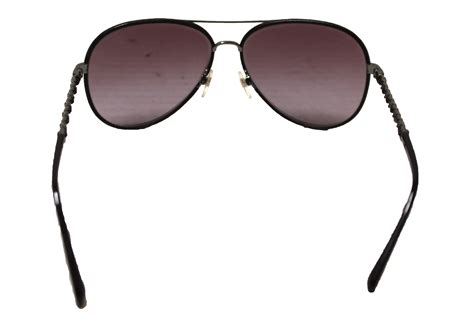 chanel sunglasses 4124|CHANEL Sunglasses: Pilot Sunglasses, metal & calfskin — .